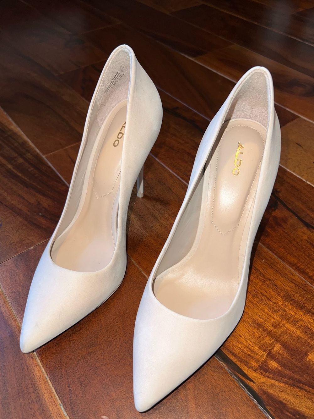 Aldo Ivory Pointed-Toe Stiletto Pumps